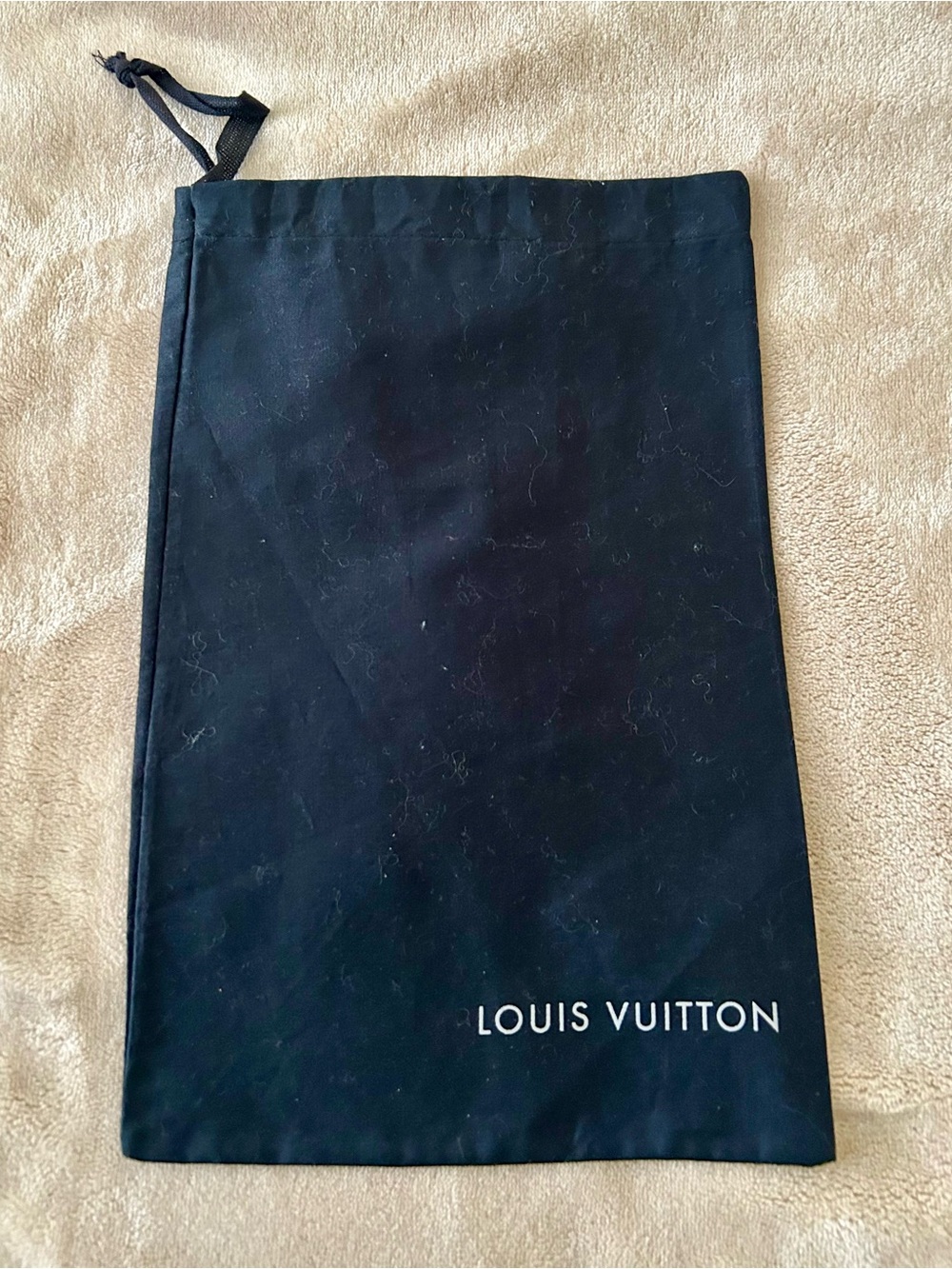 Louis Vuitton Black Drawstring Dust Bag